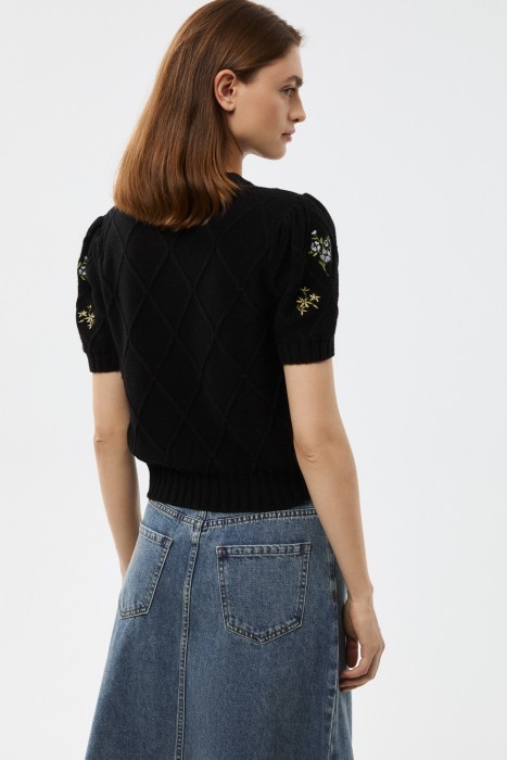 джемпер с вышивкой по цене 1870 руб вид справа