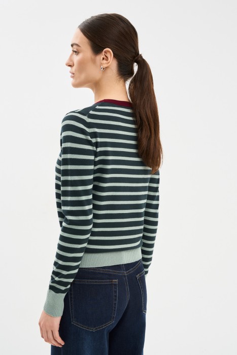 джемпер в полоску по цене 960 руб вид справа