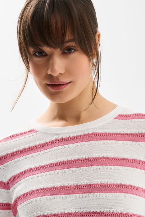 джемпер в полоску от бренда снежная королева вид слева