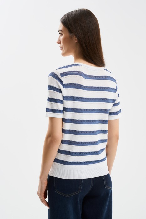 джемпер в полоску по цене 1370 руб вид справа