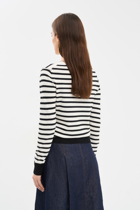 джемпер в полоску по цене 960 руб вид справа