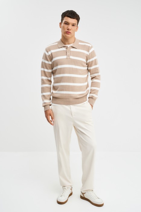 джемпер в полоску от бренда снежная королева вид слева