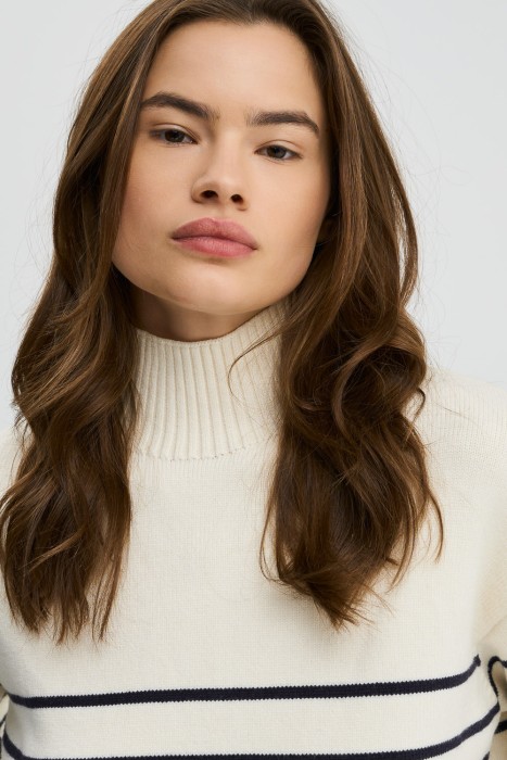 джемпер в полоску из россии вид сбоку