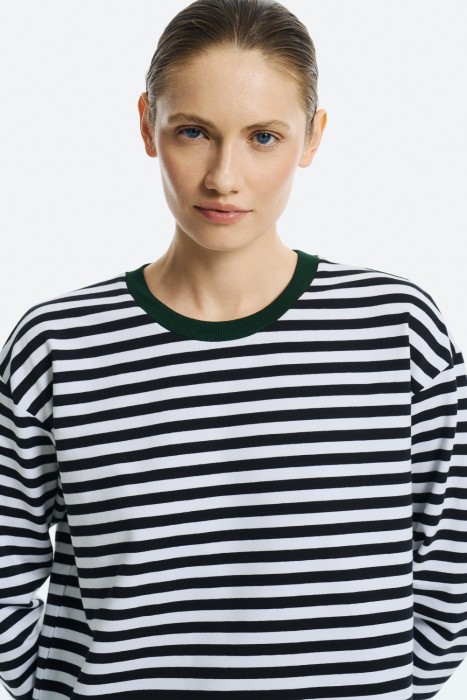 джемпер в полоску из россии вид сбоку