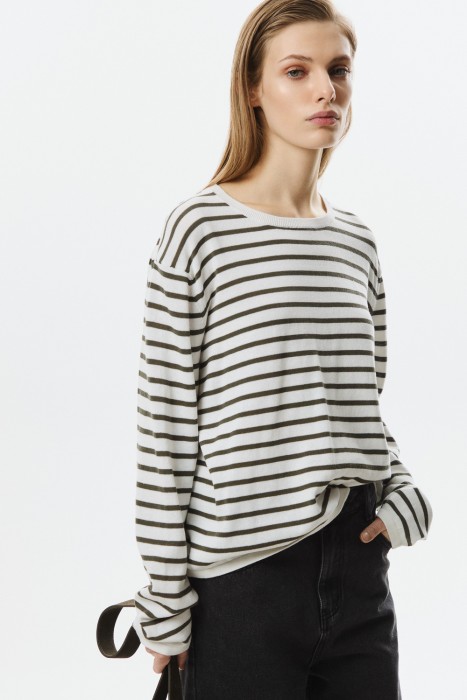 джемпер в полоску 803425003 фотография