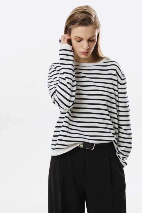 джемпер в полоску 803437003 фотография