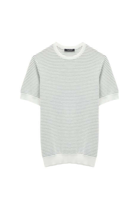 джемпер в полоску из россии вид сбоку