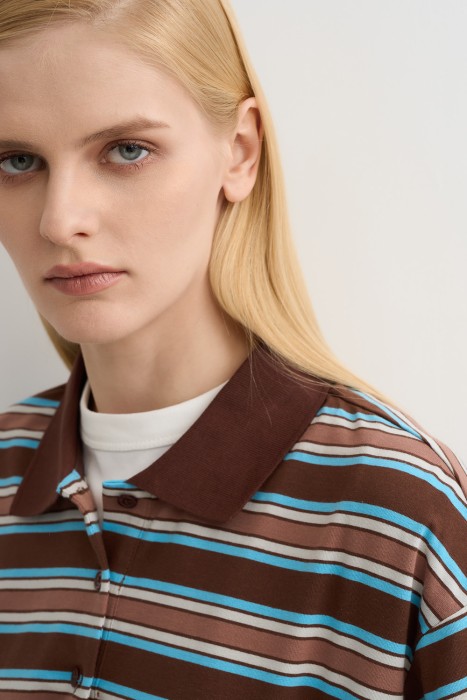 джемпер в полоску из россии вид сбоку