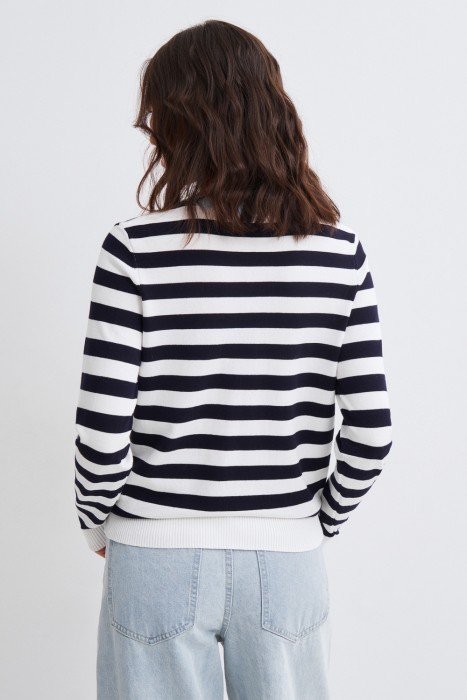 джемпер в полоску по цене 1360 руб вид справа