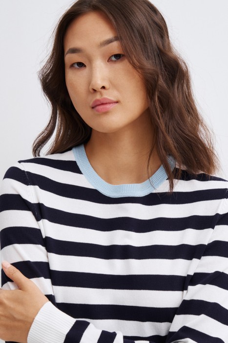 джемпер в полоску из россии вид сбоку