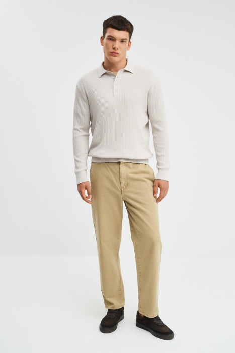 джемпер в рубчик от бренда снежная королева вид слева