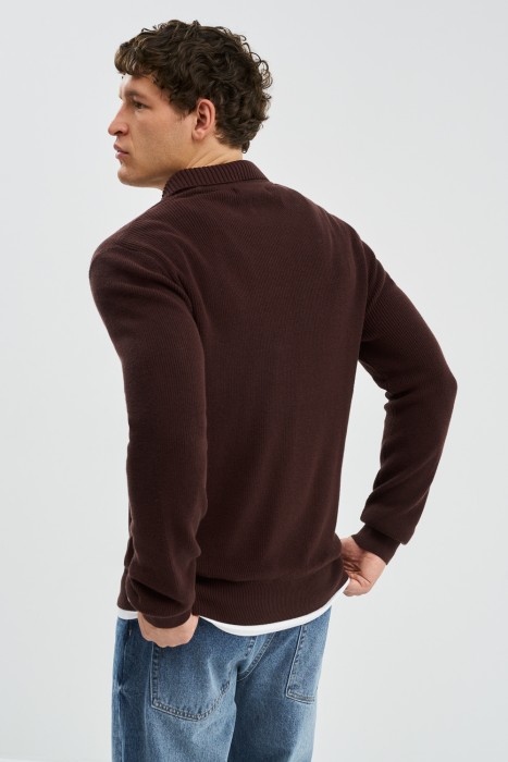 джемпер в рубчик по цене 1290 руб вид справа