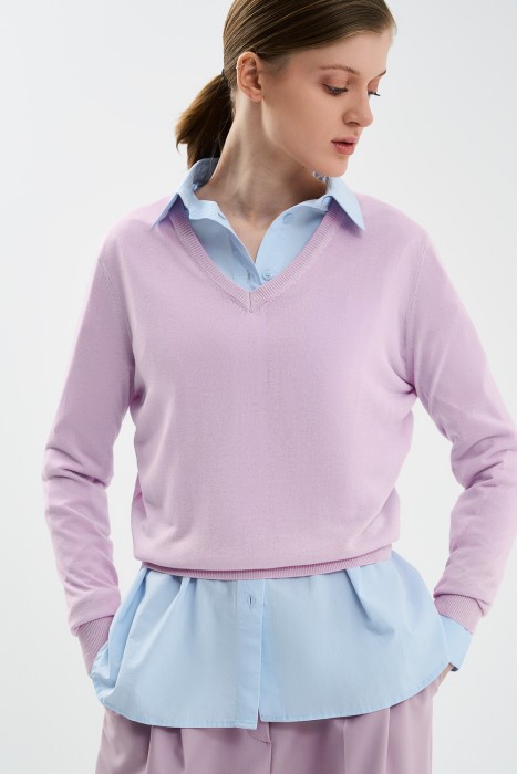 джемпер от бренда снежная королева вид слева