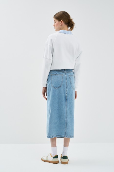 джинсовая юбка по цене 1980 руб вид справа