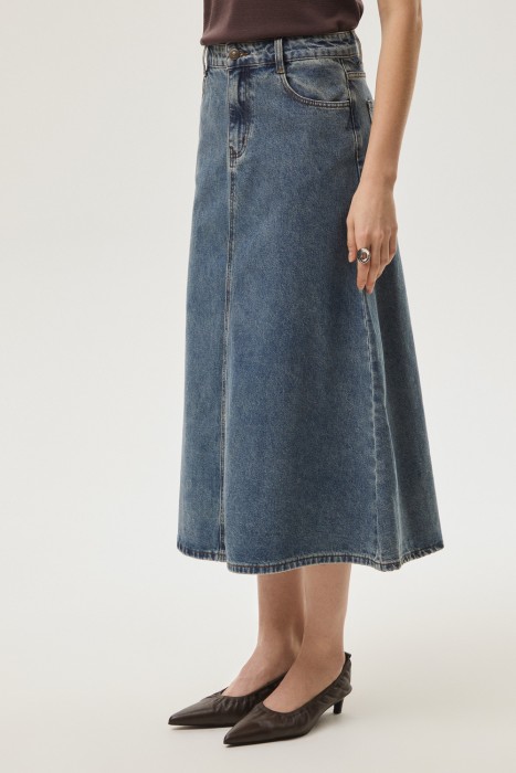 джинсовая юбка из россии вид сбоку