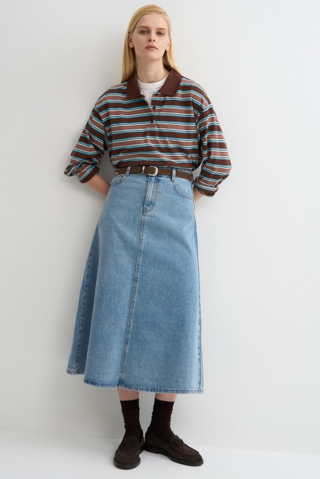 джинсовая юбка 805236003 фотография