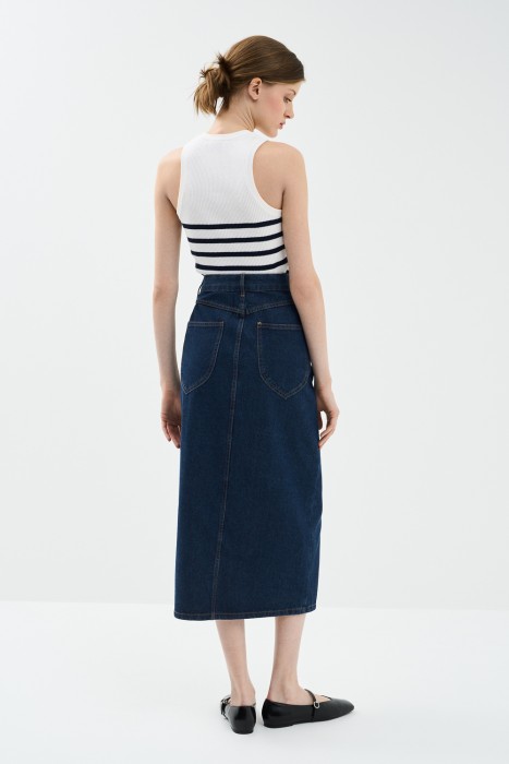 джинсовая юбка по цене 1200 руб вид справа