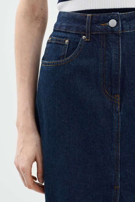 джинсовая юбка из россии вид сбоку