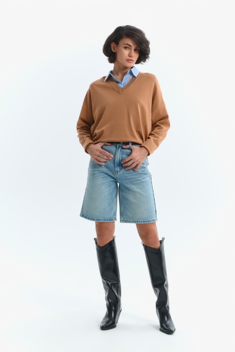 джинсовые шорты 761228003 фотография