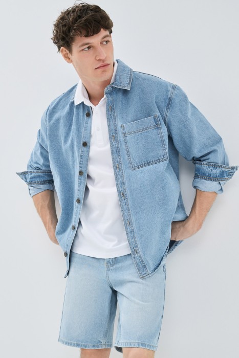 джинсовые шорты 756296003 фотография