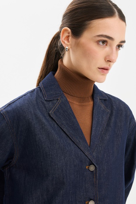 джинсовый жакет из россии вид сбоку