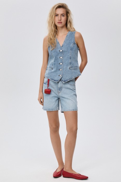 джинсовый жилет 818722003 фотография