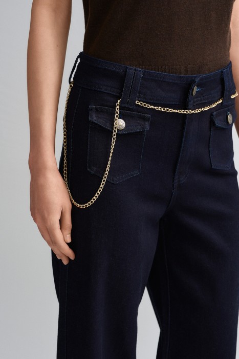 джинсы клеш из россии вид сбоку