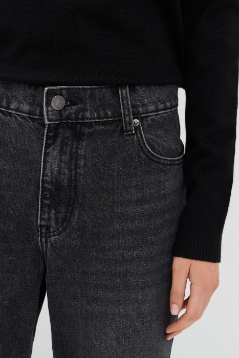 джинсы клеш от бренда снежная королева вид слева