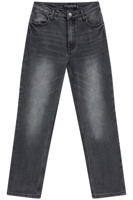 джинсы прямые укороченные  из россии вид сбоку