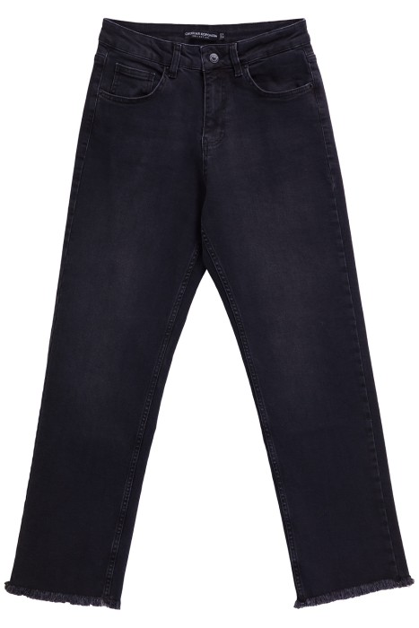 джинсы прямые укороченные  из россии вид сбоку