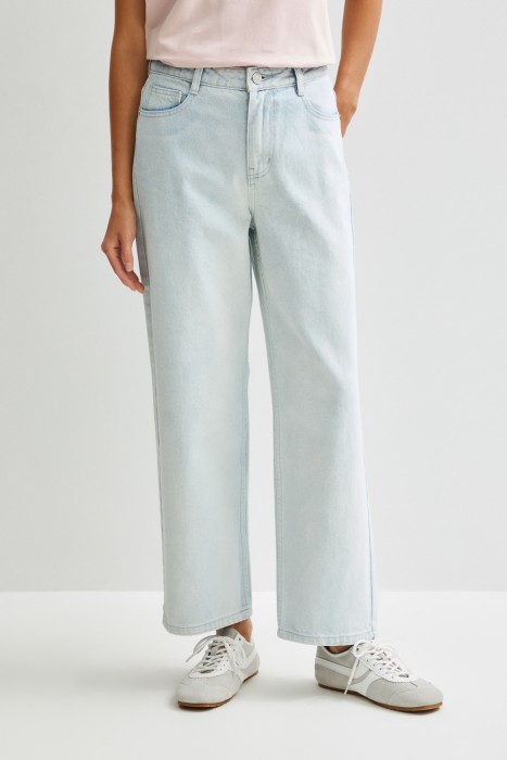 джинсы прямые от бренда снежная королева вид слева