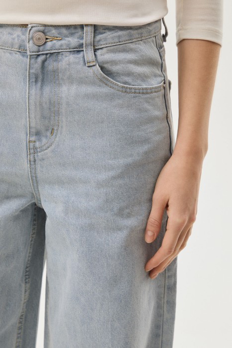 джинсы широкие из россии вид сбоку