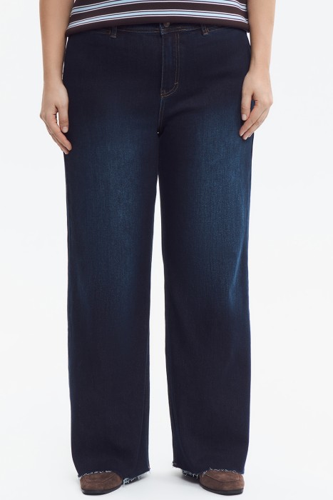 джинсы широкие от бренда снежная королева вид слева