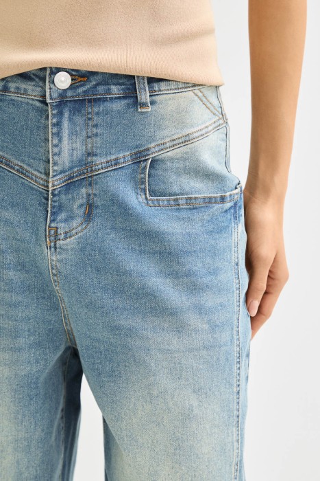 джинсы широкие из россии вид сбоку