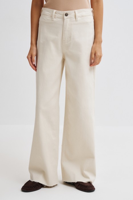 джинсы широкие от бренда снежная королева вид слева