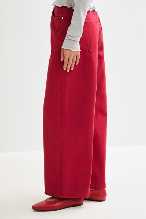 джинсы широкие из россии вид сбоку