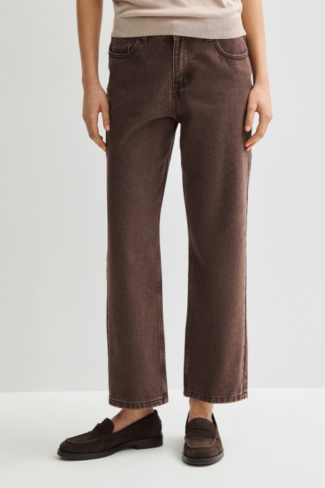 джинсы укороченные от бренда снежная королева вид слева