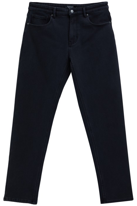 джинсы зауженные утепленные из россии вид сбоку