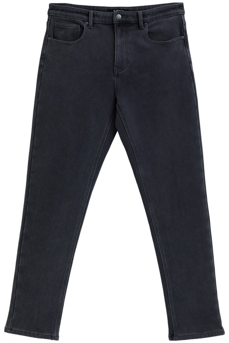 джинсы зауженные утепленные из россии вид сбоку