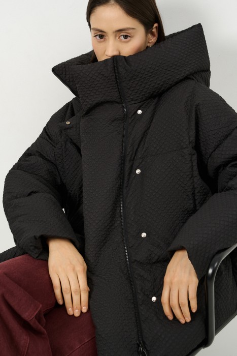 фактурный пуховик 728534003 фотография