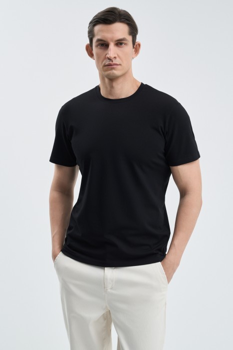 футболка из хлопка от бренда снежная королева вид слева