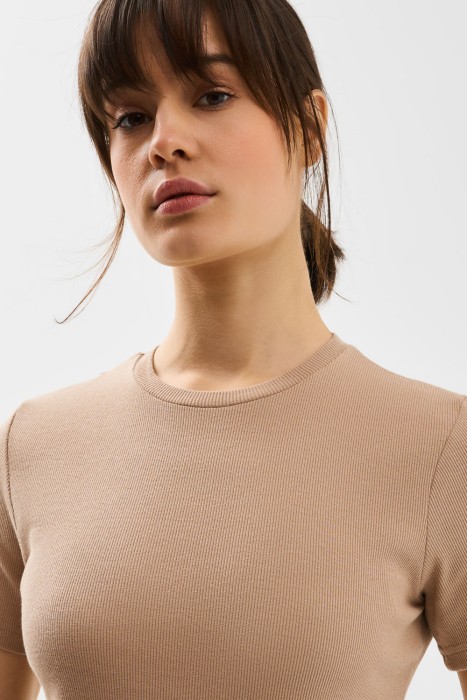 футболка из хлопка от бренда снежная королева вид слева