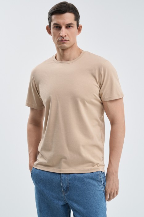 футболка из хлопка от бренда снежная королева вид слева