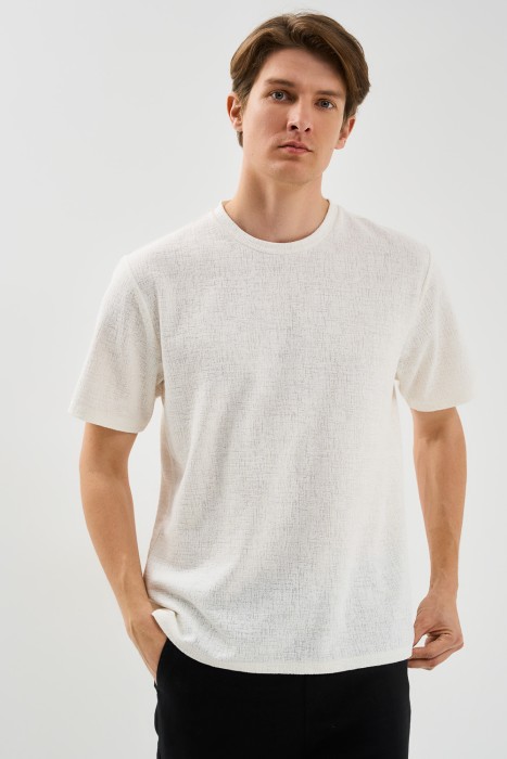 футболка из хлопка от бренда снежная королева вид слева