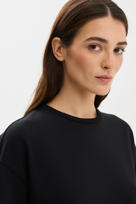 футболка из хлопка от бренда снежная королева вид слева