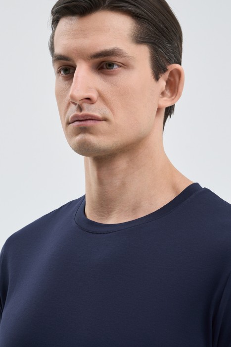 футболка из хлопка от бренда снежная королева вид слева