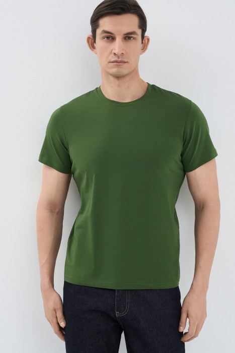 футболка из хлопка от бренда снежная королева вид слева