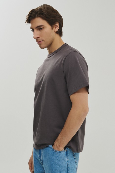 футболка из хлопка от бренда снежная королева вид слева