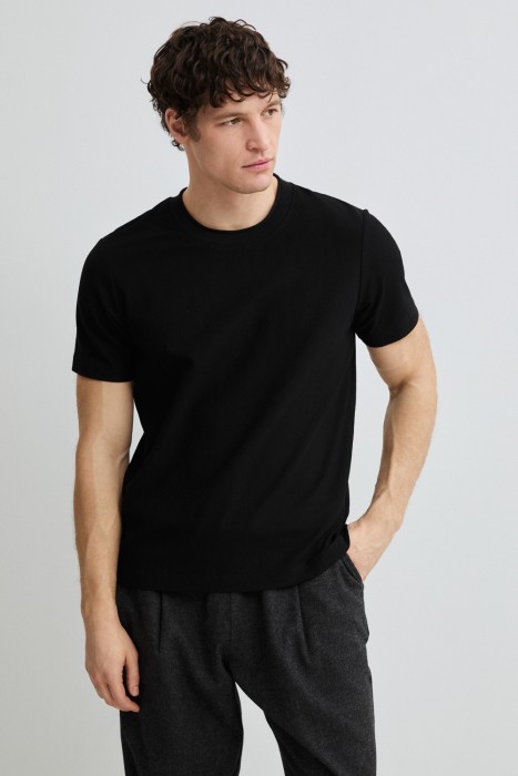 футболка из хлопка от бренда снежная королева вид слева