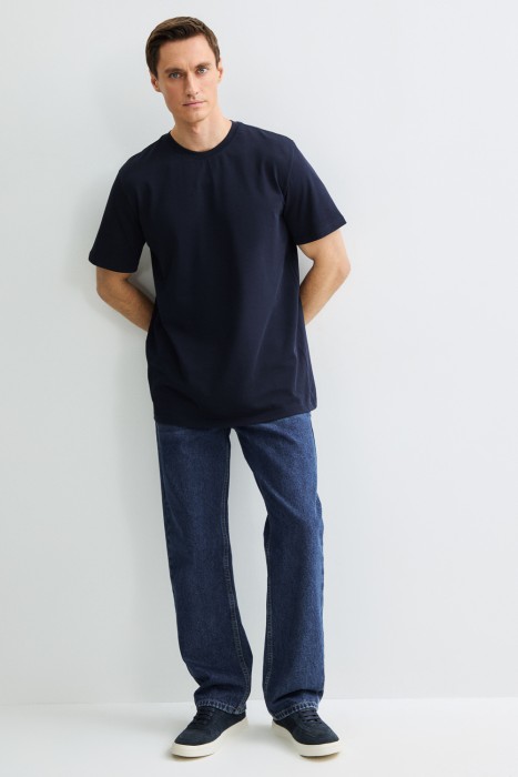 футболка из хлопка от бренда снежная королева вид слева